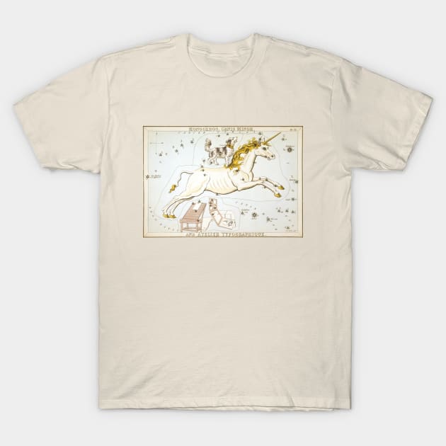 Unicorn Horse Constellation Vintage Illustration T-Shirt by codeclothes